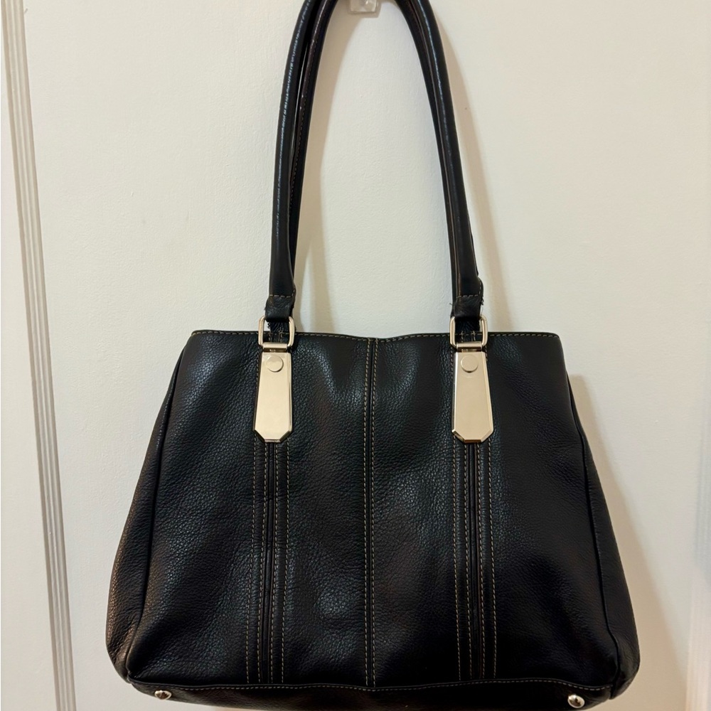 Danier black Leather Tote Bag